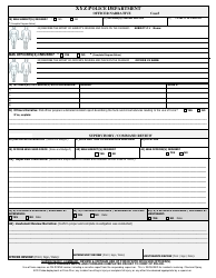 Police Department Use of Force Report Form, Page 2