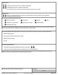 TRADOC Form 712-R-E Request for Official OCONUS Temporary Duty Travel, Page 2