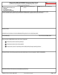 TRADOC Form 712-R-E Request for Official OCONUS Temporary Duty Travel
