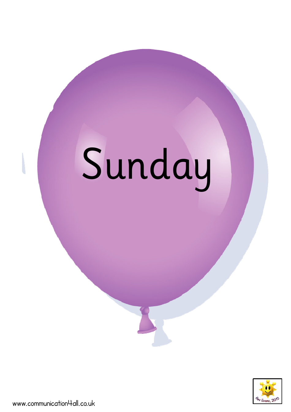 Balloon Days of the Week Cards, Page 7