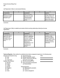 &quot;Interview Rating Forms&quot;, Page 6