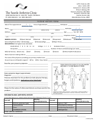 Patient Medical History Form - the Seattle Arthritis Clinic