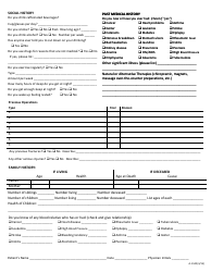 Patient Medical History Form - the Seattle Arthritis Clinic, Page 3
