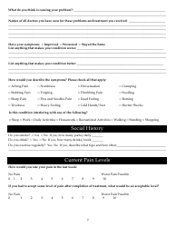 Neuropathy Treatment Application Form, Page 2