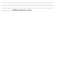Fiction Reading Response Log Template, Page 3