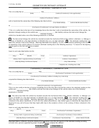 Form T-107 &quot;Odometer Discrepancy Affidavit - Seller(S)'/Transferor(S)' Statement of Facts&quot; - Georgia (United States)