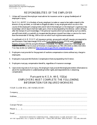 Form K-WC270-A Information for Injured Employees - Kansas, Page 2