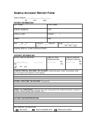 Document preview: Accident Report Form