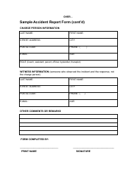 Accident Report Form, Page 2