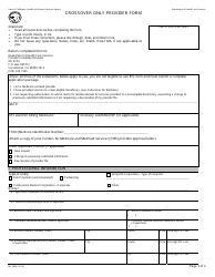 Form MC0804 Crossover Only Provider Form - California, Page 3