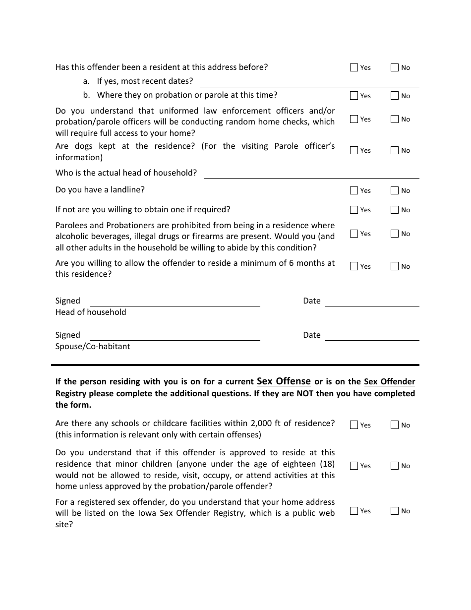 Home Pass-Site Inspection Form - Fort Des Moines, Iowa, Page 3
