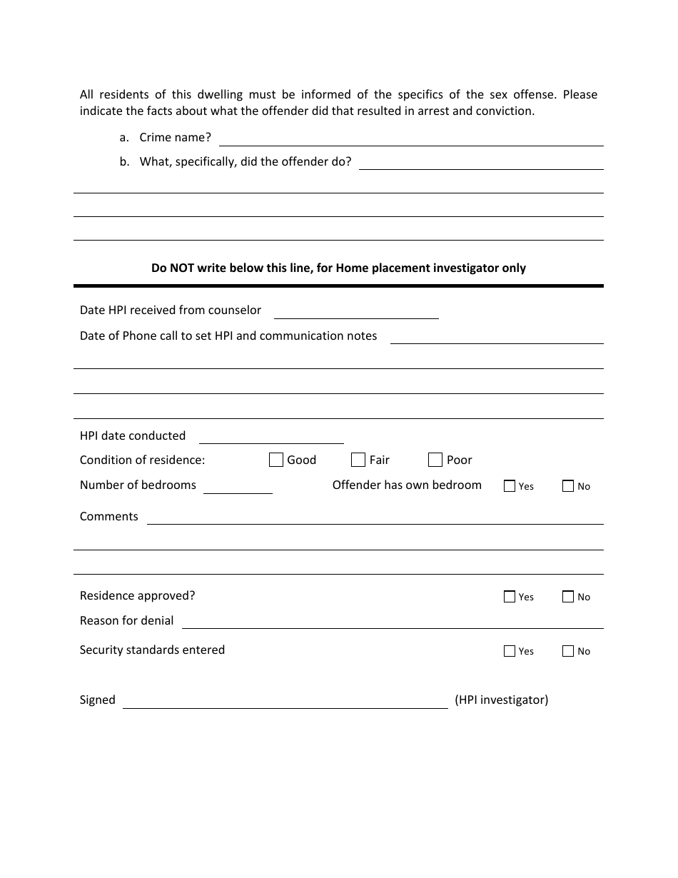 Home Pass-Site Inspection Form - Fort Des Moines, Iowa, Page 4