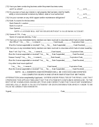 Form CA-L21 Home Improvement Salesperson License Application - Suffolk County, New York, Page 4