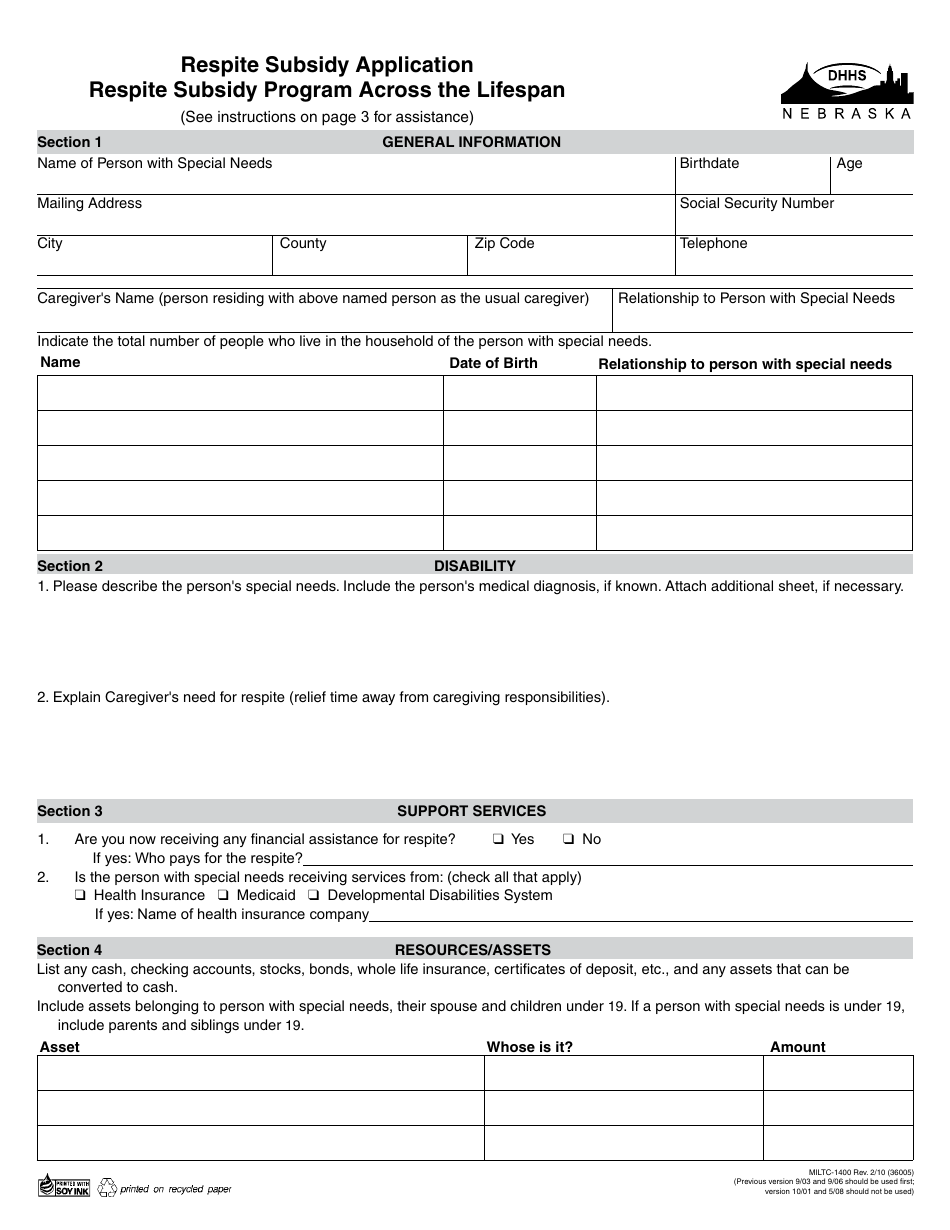 Form MILTC-1400 - Fill Out, Sign Online and Download Fillable PDF ...