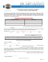 Birth Record Application Form - Norwalk, California, Page 3