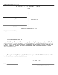 Document preview: Form AO440 Summons in a Civil Action