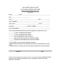 Application for Enrollment - Iowa Army National Guard - Iowa, Page 3