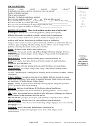 Neurology History Form - Stillwater Medical Group, Page 4