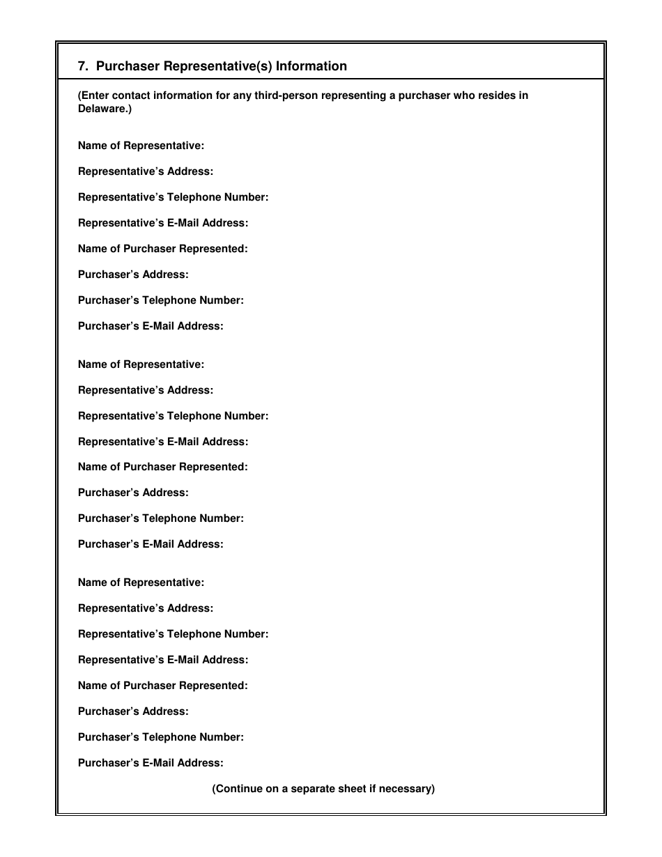 Form LOE Notice of Limited Offering Exemption - Delaware, Page 5
