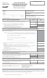 Form 72A053-A &quot;Application for Refund of Kentucky Motor Fuel Tax Paid on Nonhighway Motor Fuels&quot; - Kentucky