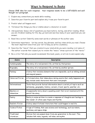 5th Grade Weekly Reading Log Template, Page 2