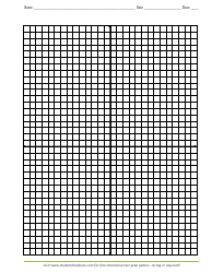 Document preview: Graph Paper Template With X and Y Axis