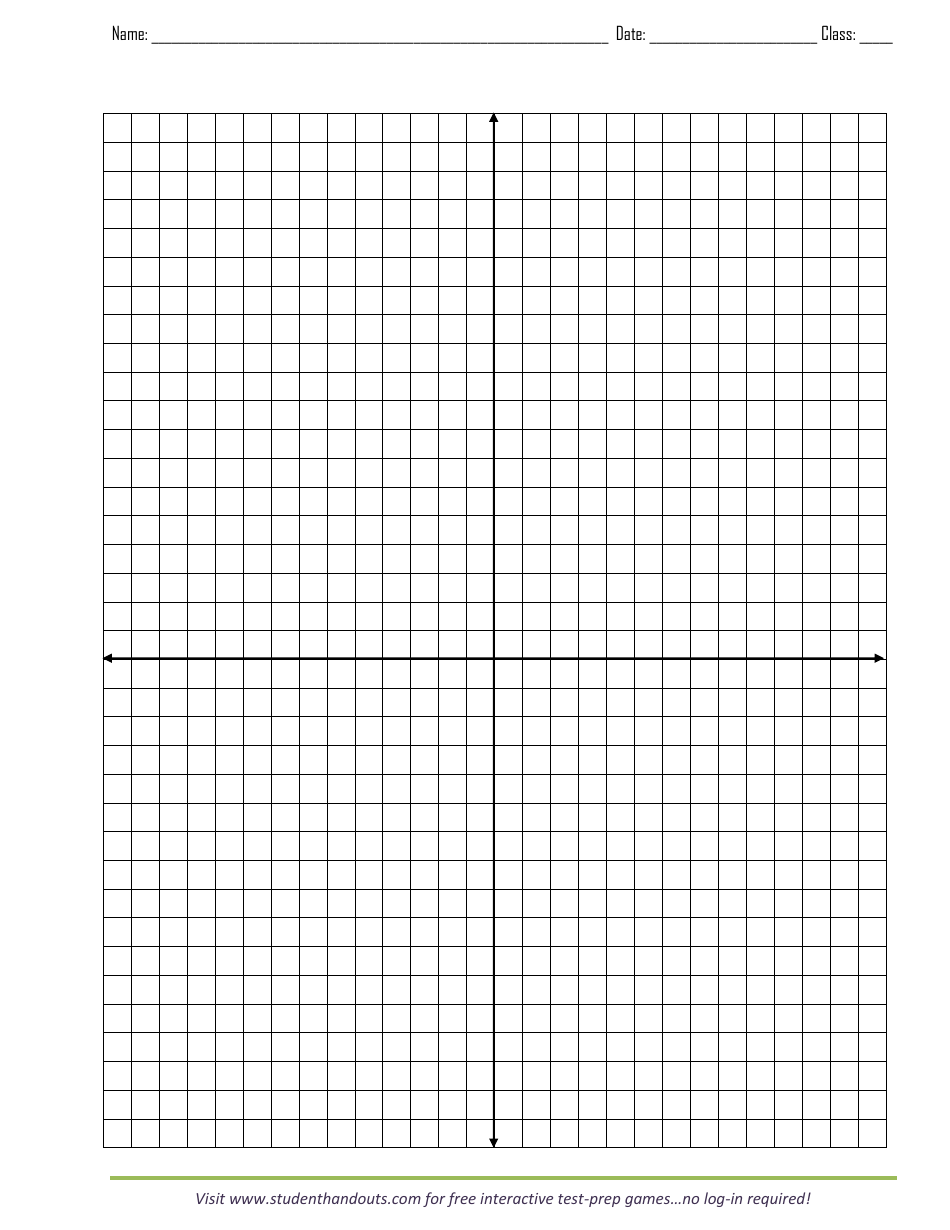 Graph Paper Template With X and Y Axis Preview Image