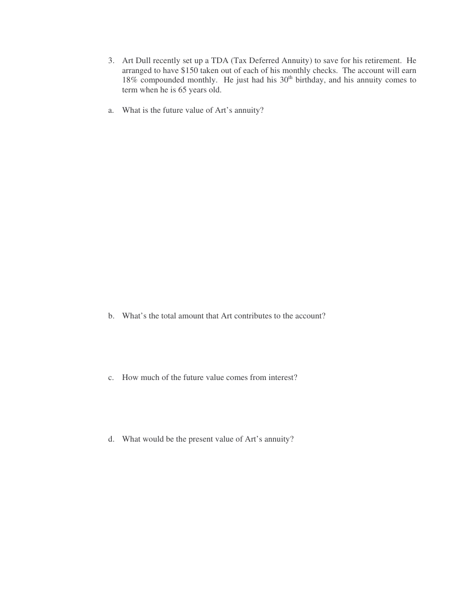 Financial Math Worksheet, Page 2