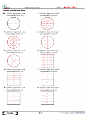 Partitioning Shapes Worksheet With Answer Key, Page 2
