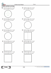 &quot;Partitioning Shapes Worksheet With Answer Key&quot;