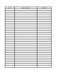 Aa/Na Meeting Attendance Sheet Template, Page 2