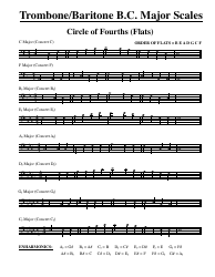 Trombone/Baritone B.c. Major Scale Chart