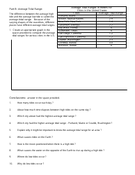 Worksheet: Tides, Tides and Tides - Mrs. Holland, Pleasant Valley High School, Page 2