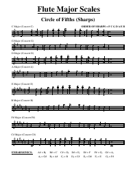 Flute Major Scales Sheet, Page 2