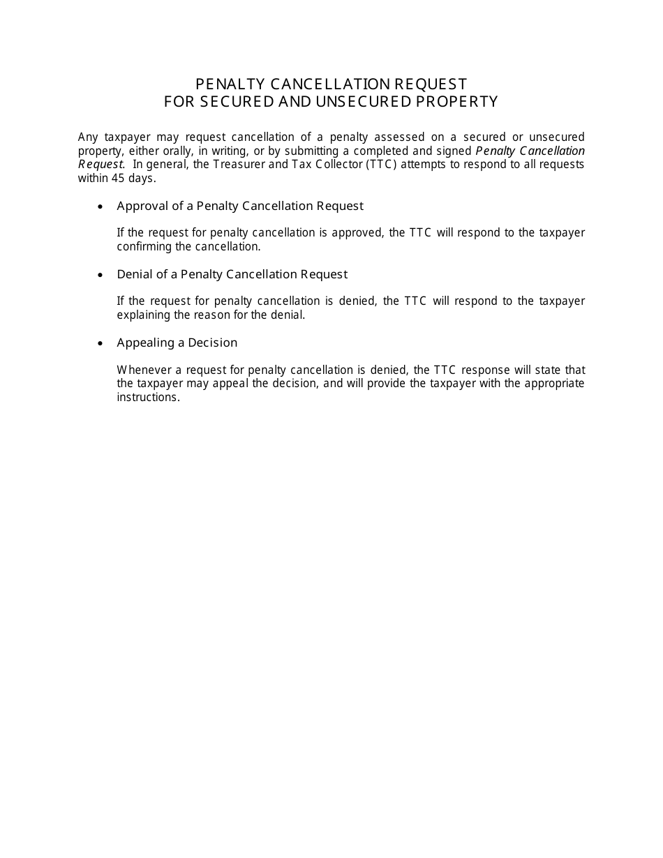 Penalty Cancellation Request - Los Angeles County, California, Page 3
