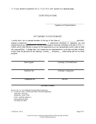 Form I-164 Application to Visit Tdcj Offender as Attorney&#039;s Representative - Texas, Page 3