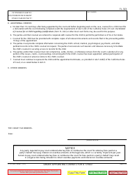Form FL-323 Order Appointing Counsel for a Child - California, Page 3