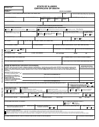 Form VR200 &quot;Certificate of Death&quot; - Illinois