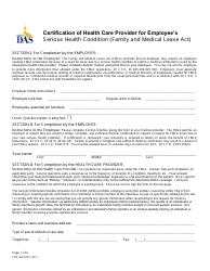 Document preview: Form CFN552-0755 Certification of Health Care Provider for Employee's Serious Health Condition (Family and Medical Leave Act) - Iowa