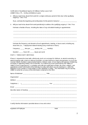 Certification of Qualifying Exigency for Military Family Leave Form - New Mexico, Page 2