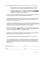 Family and Medical Leave Forms - Archdiocese of Los Angeles - Los Angeles, California, Page 12