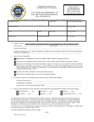&quot;Request for Leave Form&quot; - Milwaukee County, Wisconsin
