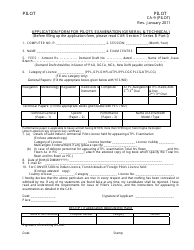 Form CA-9 &quot;Application Form for Pilots Examination (General &amp; Technical)&quot; - India