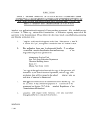 Application for Approval of Lease Purchase Agreement for Instructional Equipment - New York