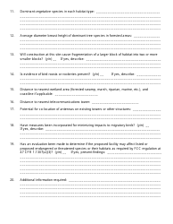 Tower Site Evaluation Form, Page 2