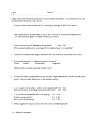 &quot;Do-It-Yourself-Mid-semester Evaluation Form&quot;, Page 2