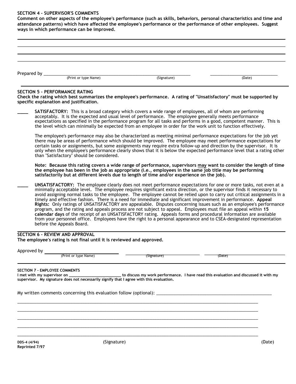 Annual Performance Evaluation Form - Fill Out, Sign Online and Download ...