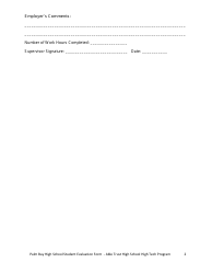 Student Evaluation Form - Palm Bay High School, Page 2