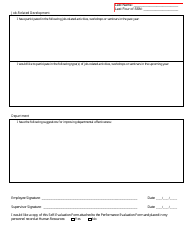 Self-evaluation Form - University of Kentucky, Page 3