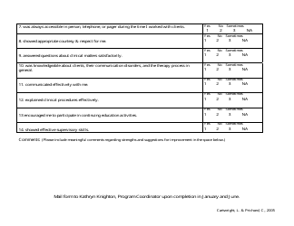 Supervisor Evaluation Form, Page 2